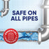 Drano Balance Unscented Liquid for All Pipes, Clears Clogs in Under an Hour, Normal Use