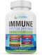 10 in 1 Immune System Support Supplement, Vitamin C (1000 mg), Quercetin, Vitamin D3 (5000iu), Zinc, Elderberry, and