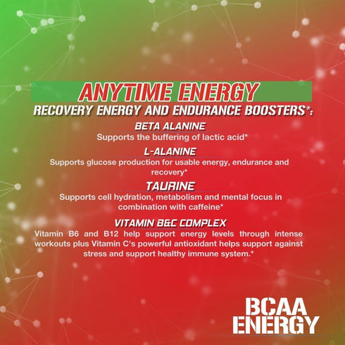 EVL BCAAs Amino Acids Powder, BCAA Energy Pre Workout Powder for Muscle Recovery, Cherry Limeade Flavor