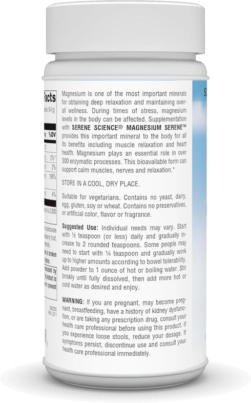Source Naturals Serene Science Magnesium, Serene Berry Flavored, 9 Ounces