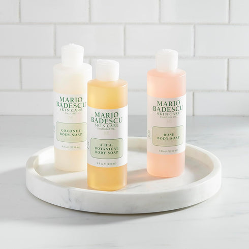 Mario Badescu AHA Botanical Body Wash, Moisturizing, Clarifying, Gentle Exfoliating for Brighter, Softer Skin | Infused