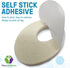Oval Felt Callus Protective Pads, Adhesive Foot Pads Surrounding Calluses from Rubbing on Shoes, 1/8", 25 Pack