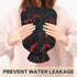 miaozhen 2L Black and Red Halloween Evil Geckoes Cute hot Water Bottle with Soft Cover hot Compress Bag for Arthritis