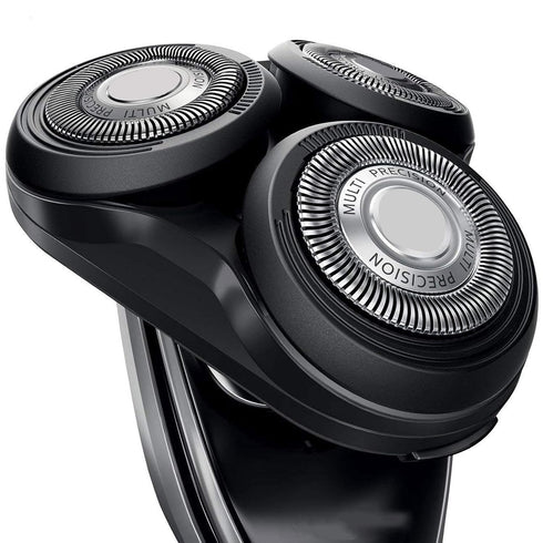 SH50/52 Replacement Heads, Compatible with Philips Series 5000 Electric Shavers, 6 Pack with Brush for Norelco Razors
