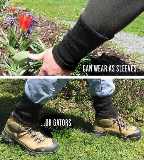 Permethrin Treated Tick Gaiters/Sleeves and Mosquitoes Flies Chiggers & More Insect Repellent Complete Package 2