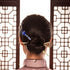 Honbay Cloisonn Vintage Hair Stick with Calla, Chinese Traditional Style Fashion Hairpin (Blue)