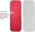 Microfiber Replacement Mop Pad, 18 x 6 Wet & Dry Cleaning Refills, 6 Pack, Reusable Floor Mop Pads - Red