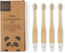 Organic Baby Bamboo Toothbrushes | 4 Pack | Soft Bristles | 100% Compostable Handle | Vegan Baby Toothbrushes (White)