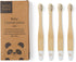 Organic Baby Bamboo Toothbrushes | 4 Pack | Soft Bristles | 100% Compostable Handle | Vegan Baby Toothbrushes (White)