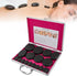 Set, 16Pcs Set Hot Stones Massage Natural Basalt Hot Stones w/Heating Box, Essential Massage Stones Portable
