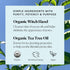 Sky Organics Organic Tea Tree & Witch Hazel for Face - Purifying Facial Toner to Hydrate, Soothe, Cleanse and Balance