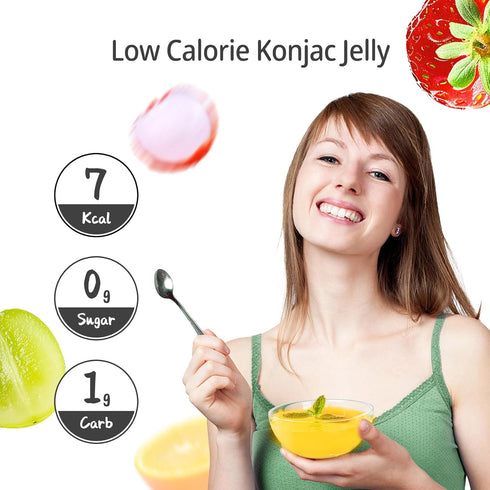 Pack, (20-Pack Hethstia Konjac Bundle Shirataki Rice & Collagen Konjac Jelly Variety Low Carb, Sugar-Free