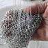Cast Iron Cleaner 8"x6" Chainmail Scrubber, 316L Stainless Steel for Griddle, Skillet, Dutch Oven, Wok