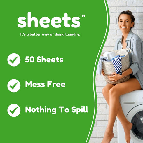 Sheets Laundry Club Laundry Detergent Sheets, Fresh Linen & Lavender