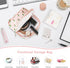 2 Pack Period Bag for Teen Girls, Waterproof Sanitary Napkin Storage Bag, Organizer with Zipper for Tampons, Menstrual