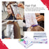 Just Home Pop Up Hair Highlighting Foils - Pre-Cut Aluminium Sheets for Bleaching, 100 Ready to Use Silver Sheets