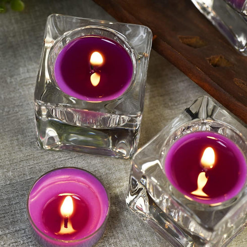 DEYBBY Scented Soy Wax Tealight Candles Bulk, Lavender Aromatherapy Candle for Stress Relief, Long Lasting for