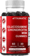 Vitamatic Glucosamine Chondroitin Gummies with MSM & Vitamin E Joint Support Formula
