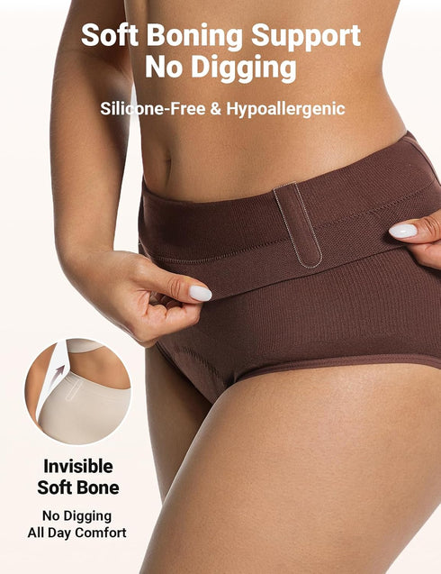 Incontinence Underwear for Women, Comfort Control Shapewear for Women, Postpartum Leakproof High Waisted Washable