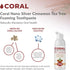 Coral Nano Silver Foaming Cinnamon Tea Tree Toothpaste, Natural Fluoride Free, SLS and Glycerin Free - 4 Ounce