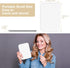 Kintion Travel Makeup Mirror, 8"*5.4" Portable LED Lighted Makeup Mirror, 360° Rotation Touch Screen Vanity Mirror, 3-Color Dimmable Lighting, Rechargeable Tabletop Folding Cosmetic Mirror, White by Kintion