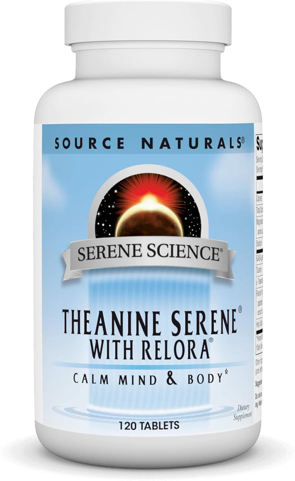 Source Naturals Theanine Serene with Relora, Calm Mind and Body, 120 Tablets