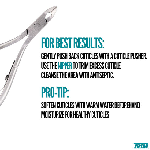Trim Cuticle Nipper, Professional Stainless Steel Cuticle Remover for Pedicure and Manicure