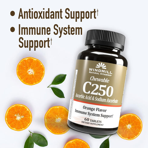 Vitamin C CHEWTBS 250MG TNGR WMILL, Size: 60