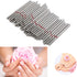 HURRISE 50Pcs Nail Drill Bits - Practical Nail Polishing Head Replacement Accessory for Acrylic Gel Nails Manicure Tool