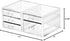 Office Desktop Storage Box - Rectangular Drawers, Plastic Makeup Storage with 5 Drawers for Desk Organization, Clear