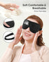 LKY DIGITAL Sleep Mask for Side Sleeper, 3 Pack Blackout 3D Eye Mask for Sleeping, Night Blindfold for Men Women