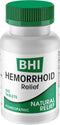 BHI Natural Hemorrhoid Relief for Burning, Swelling, Itching, Rectal Pain & Discomfort, 100 Tablets for Women & Men