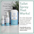 Mist N' Go by OMAZE Bathroom Odor Spray Refill Bottle - Multitasking Toilet Spray, 16oz (1 Pack)