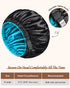 mikimini Satin Bonnet for Men and Women, Reversible Double Layer Sleeping Bonnet for Hair Braids, Adjustable Elastic