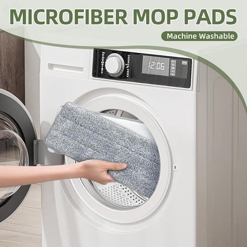 ZJSYJJ 6pcs Set Set 15.7" 4.5" Flat Mop Pads for Mop and Bucket with Wringer Replacement Microfiber Cloths Compatible