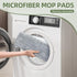 ZJSYJJ 6pcs Set Set 15.7" 4.5" Flat Mop Pads for Mop and Bucket with Wringer Replacement Microfiber Cloths Compatible