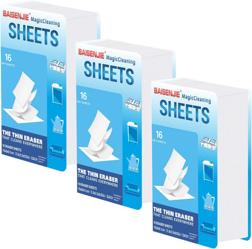 Magic Sponge Eraser Sheets, 48 PCS Melamine Sponge for Easy Kitchen and Bathroom Cleaning