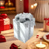 LDDIFHWW Resin Gift Box, Ornament, Sculpture, Home Decoration, for Desk, TV Stand, Sliver