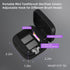UV Toothbrush Sanitizer Holder, Portable Cleaner Case with Magnetic Holder, Rechargeable, Black