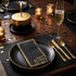 Horaldaily Birthday Disposable Paper Decorative Guest Napkins, Happy Birthday Gold Foil Black Elegent Celebration Hand