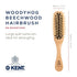 Kent KB Woodyhog Travel Size Detangling Brush, Beech-wood, Natural Cushion for Everyday Care