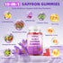 Gummies D3, B6, 60 Count Saffron Supplement for Kids & Adults Supports Antioxidant Function with Ashwagandha