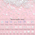 RODAKY 1000PCS White Nail Charms, 3D Bows Heart Butterfly Charms for Nail Art Decoration, DIY Accessories
