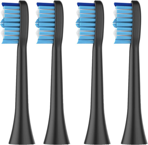 Replacement Brush Heads for Laechen Electric Toothbrushes, Black
