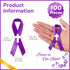 100 Pcs Cross Funeral Ribbons Memorial Ribbon Memorial Service Respect Ribbon Bow with Safety Pin for Mourning (Purple)