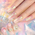 RARJSM Pearl Gel Nail Polish, Mermaid Gel Nail 15ML Soak Off Varnish with Shimmer Effect for DIY Nail Art