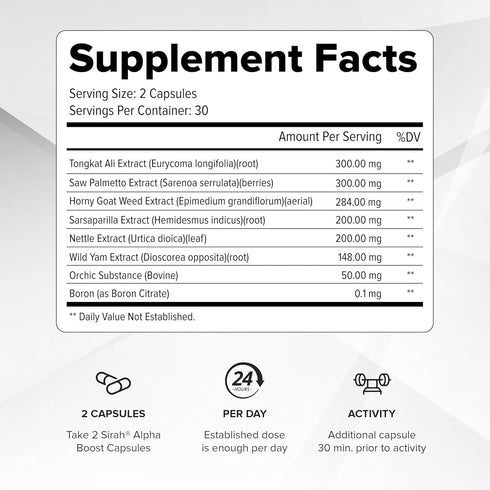 Testosterone Booster for Men - Male Enhancing Supplement for Endurance, Drive, Strength, Size, Libido - 120 Pills