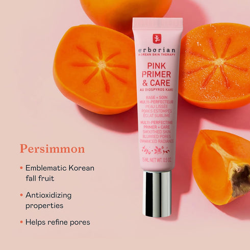 Erborian Pink Primer & Care, Multifunctional Facial Cream Balm for All Skin Types - 0.5 fl. oz.