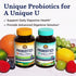Vitalitown Probiotics + Prebiotics - 60 Billion CFUs, 19 Strains, 60 Delayed Release Veg Caps for Digestive Health