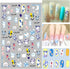 Cute Cow Nail Art Stickers, 3D Self-Adhesive Cartoon Cow Nail Decals for Women Girls Manicure Tips DIY Animal Art